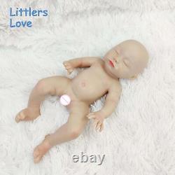 13'' Floppy Silicone Reborn Baby Eyes Closed Girl Full Silicone Doll Kids Gift