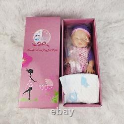 13'' Floppy Silicone Reborn Baby Eyes Closed Girl Full Silicone Doll Kids Gift