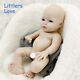 13'' Full Silicone Reborn Baby Blue Eyes Girl Small Silicone Doll Play Gift