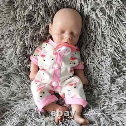 14Unpainted Floppy Silicone Doll Lifelike Sleeping Baby Girl Reborn Baby Gifts