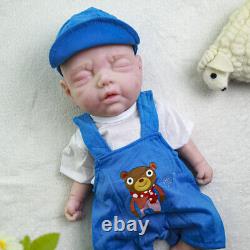 15.7 Newborn BOY Reborn Dolls Sleep Lifelike Doll Silicone Baby Dolls Xmas Gift