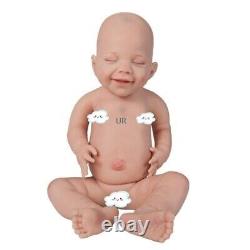 17Smile Girl Full Body Platinum Silicone Reborn Baby Doll Lifelike Infant Gifts