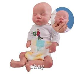 17.5 Reborn Realistic Baby Lifelike Newborn Solid Silicone Body Boy Dolls Gift