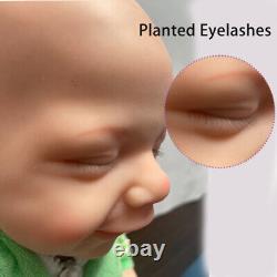17.5 Reborn Realistic Baby Lifelike Newborn Solid Silicone Body Boy Dolls Gift