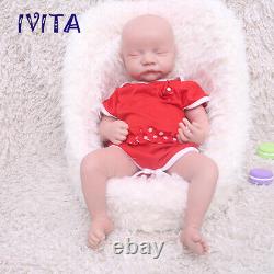 17'' Newborn Eyes Closed Baby Girl Floppy Silicone Reborn Doll Collector Gifts