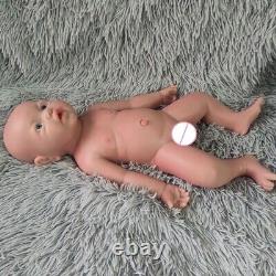 17 in Full Silicone Floppy Newborn Doll 3D Skin Boy Baby Reborn Baby Gifts