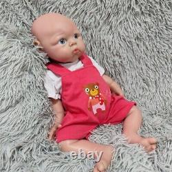 18Chubby Baby Girl Newborn Floppy Full Silicone Doll Reborn Baby Kids Gifts
