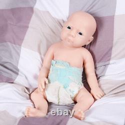 18.5'' Handmade Reborn Baby Girl Silicone Reborn Doll Unpainted New Year Gifts