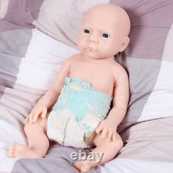 18.5'' Handmade Reborn Baby Girl Silicone Reborn Doll Unpainted New Year Gifts