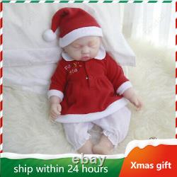18.5 Super Floppy Silicone Doll Eyes Closed Girl Baby Reborn Baby Xmas Gifts