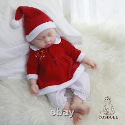 18.5 Super Floppy Silicone Doll Eyes Closed Girl Baby Reborn Baby Xmas Gifts
