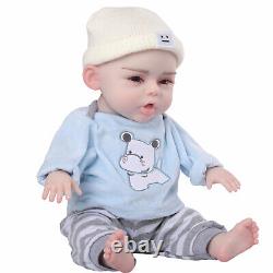 18.5 in Full Silicone Reborn Baby Boy Doll Girl Doll Lifelike Newborn Baby Gifts