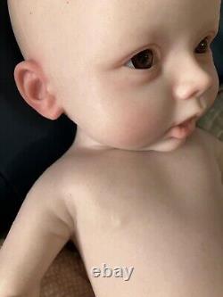 18.5in Silicone Reborn Doll Full Body Silicone Girl Real Newborn Baby Kid's Gift