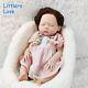 18'' Full Silicone Reborn Baby Girl Hair Rooted Lifelike Silicone Doll Gift