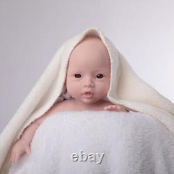 18''Girl Newborn Full Body Soft Silicone Doll Lifelike Reborn Baby New Year Gift
