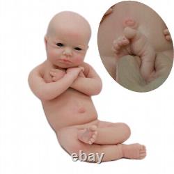 18 Inch Newborn Baby Size Full Solid Silicone Reborn Baby boy Doll Toys Gifts