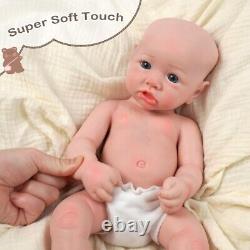 18 Inch Reborn Baby Already Painted 45cm Full Body Solid Silicone Girl Doll Gift