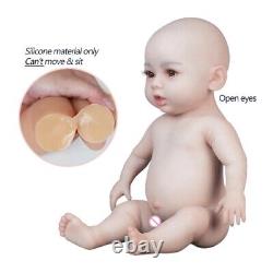 18 Reborn Baby Doll 100% Full Silicone Baby with Drink-Wet System Doll Toy Gift