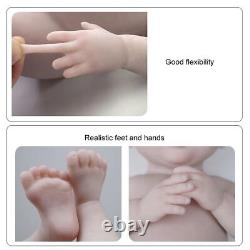 18 Reborn Baby Doll 100% Full Silicone Baby with Drink-Wet System Doll Toy Gift