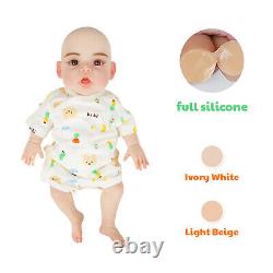 18 Reborn Doll Realistic Baby Silicone Soft Body Lifelike Newborn Baby Gift