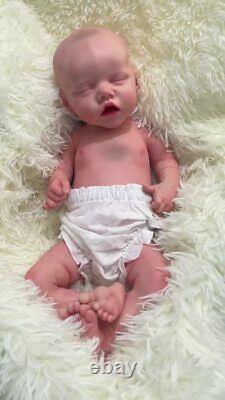 18'' Sleepy Girl Soft Silcone Reborn Baby Washable Toy Kid Gift Painted Body