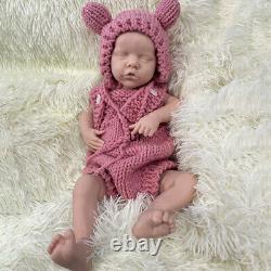 18 Weighted Reborn Doll Blank Silicone Newborn Cuddle Sleeping Baby Girl Gift