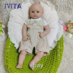 18inch Reborn Baby BOY Doll Newborn Baby Accompany Silicone Dolls Gift