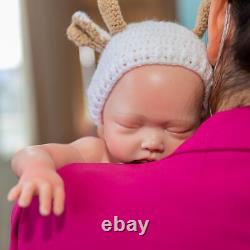 19inch Newborn Baby Size Full Solid Silicone Reborn Baby Girl Doll Toys Gifts