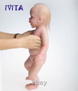 20'' Full Body Waterproof Silicone Reborn Doll Blood Hair Baby Girl Xmas Gift