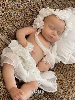 20'' Painted Body Sleeping Girl Full Silicone Reborn Baby Kid Gift Collector