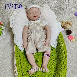 20 inch Full Body Silicone Doll Sleeping Boy Newborn Baby Reborn Baby Xmas Gifts