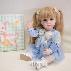 22 Full Silicone Vinyl Reborn Baby Doll Girl Christmas Gift Princess Toddler