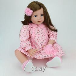 24 Handmade Reborn Dolls Lifelike Toddler Girl Vinyl Silicone Newborn Baby Gift