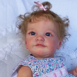 24 Toddler Reborn Dolls Lifelike Girl Newborn Lovely Silicone Vinyl Bebe Gift