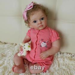 24 in Reborn Baby Dolls Realistic Vinyl Silicone Toddler Newborn Girl Doll Gift