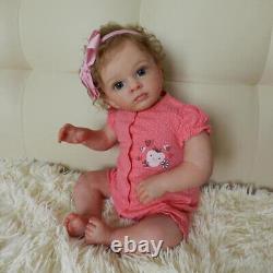 24 in Reborn Baby Dolls Realistic Vinyl Silicone Toddler Newborn Girl Doll Gift