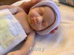 30cm Solid Silicone Full Body Preemie Baby Boy Handmade 12 Newborn Doll Gift