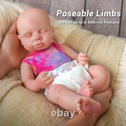 31cm Full Body Silicone Bebe Floppy Reborn Dolls Handmade Newborn Baby Xmas Gift