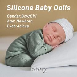 31cm Full Body Silicone Bebe Floppy Reborn Dolls Handmade Newborn Baby Xmas Gift