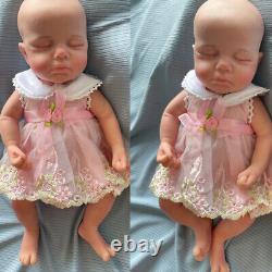 31cm Soft Solid Silicone Cuddle Reborn Baby Washbale Newborn Doll Girl Gift