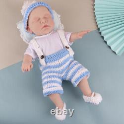 3D Silicone Reborn Doll Newborn Companion Eyes Closed Boy Kids Gift Baby Toy