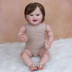 3D Skin Silicone Reborn Baby Doll Without Clothes Soft Vinyl Gift Dress Up Toy