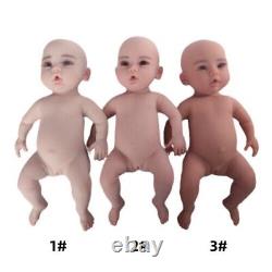 45CM FullBody Silicone Baby Boy Rebirth Doll With Bone Newborn Baby Toy Kid Gift