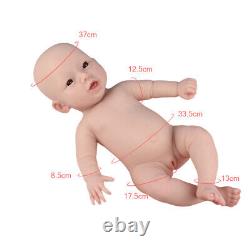 45CM Full Body Silicone Baby Toy Girl Rebirth Doll Newborn Baby Kids Gift
