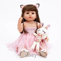 45/55Cm Reborn Silicone Doll Lifelike Baby Princess Doll For Girl Gift