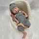 45cm Full Solid Silicone Reborn Doll Weighted Newborn Baby Asleep Boy Kits Gift
