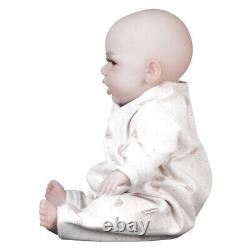 47CM Silicone Rebirth Baby Doll Lifelike Cute Boy Girls Toy Companion Kids Gift