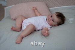 50CM FullBody Silicone Baby Boy Rebirth Doll With Bone Newborn Baby Toy Kid Gift