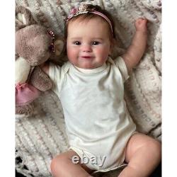 50CM Soft Silicone Reborn Hand Made Baby Dolls Girl Realistic Hair Toddler Gift