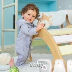 55CM Full Body Soft Silicone Reborn Baby Boy Doll Gifts Bath Toy Waterproof New